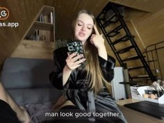 Step cousin katy milligan deep throats my dick after long wait