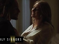 Family sinners - playful milf uses her big round tits to fuck her son-in-law s dick and shoot his hot load