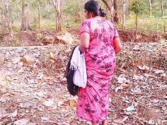 Desi stepmom fucks stepson outdoor with dirty talk - big ass natural tits